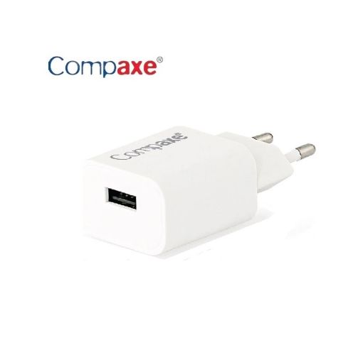 COMPAXE 10W 2.1A TEK USB ADAPTÖR BEYAZ CTA-521 resmi
