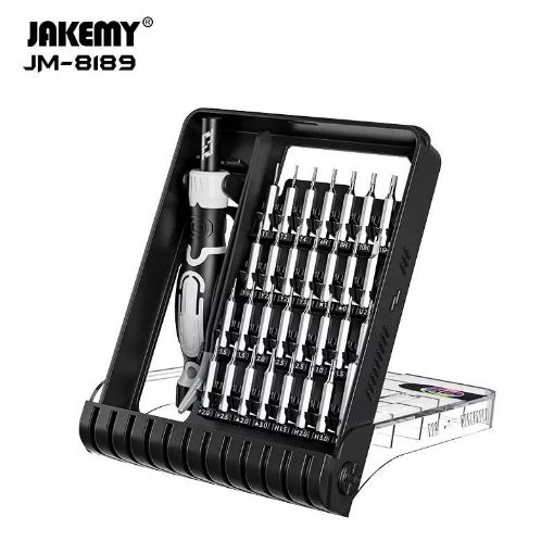 Jakemy JM-8189A 32 Parça Taşınabilir Mıknatıslı Hassas Tornavida Seti  resmi